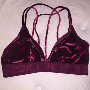 Velvet PINK bralette